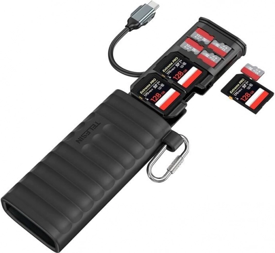 Multifunctionele SD- en TF-kaartlezer Telesin