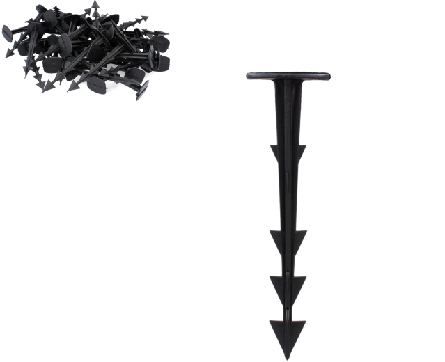 Set van 50 pennen voor het bevestigen van agrotextiel 12,5 cm