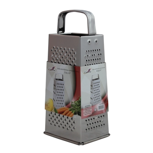 RVS vierzijdige rasp met ergonomisch handvat 23,5 cm Tola