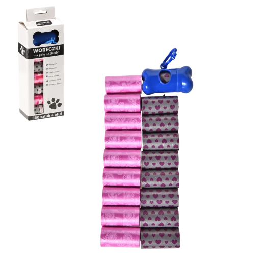 Poepzakjes voor honden met dispenser, 360 stuks