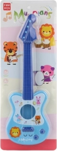 Kunststof kindergitaar blauw