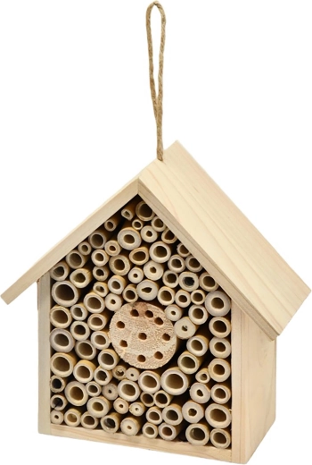 Houten insectenhotel 18 × 8,5 × 20 cm