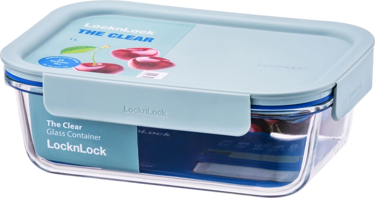Glazen ovenschaal met deksel 1000 ml van borosilicaatglas LOCKNLOCK CLEAR GLASS
