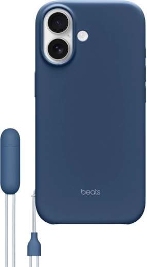 Beschermhoes met polsband BEATS Kickstand voor iPhone 17, compatibel met MagSafe – granietblauw
