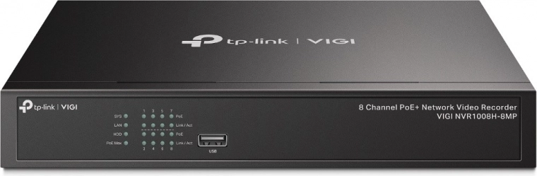 Netwerkvideorecorder VIGI NVR1008H-8MP met 8 kanalen en PoE+