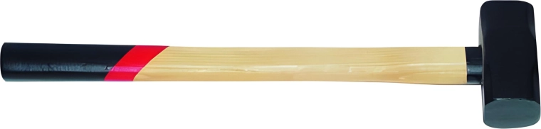 Sloophamer voor steen 5 kg met houten steel