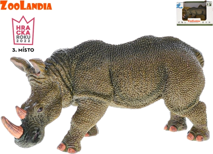 Zoolandia neushoorn – plastic figuur 14 cm