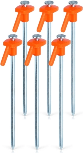 Set van 6 tentharingen 21 cm