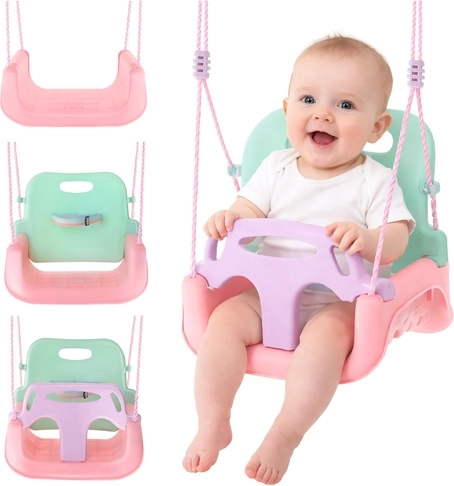 Kinderzwaai 3-in-1 pastel Kruzzel