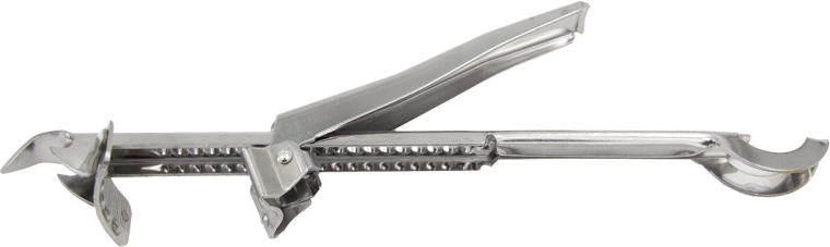 Universele roestvrijstalen opener voor deksels en flessen, 24 cm