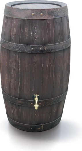 Regenton voor regenwater Barrique 250 l umbra