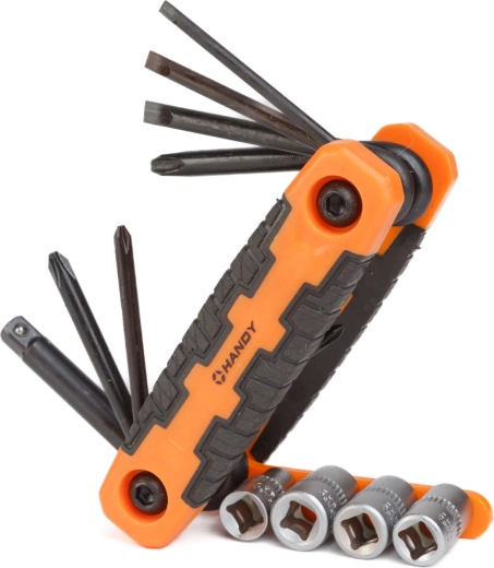 Opvouwbare set schroevendraaiers en dopsleutels 12-in-1