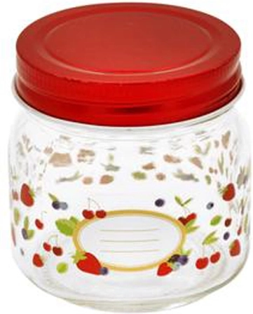 Weckpot Toro 250 ml met deksel met fruitmotief