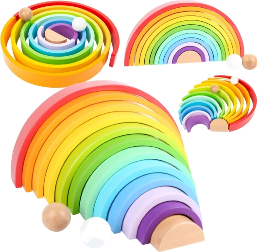 Houten stapelregenboog XL small foot