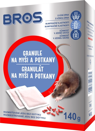 Bros granulaat tegen muizen en ratten 140 g