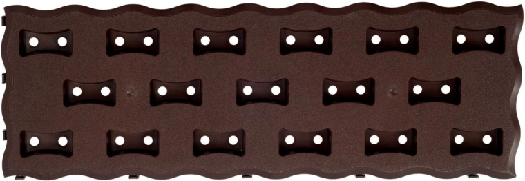 Modulaire tuinpadtegels, bruin kunststof 60 × 20 cm (8 stuks, 0,95 m²)