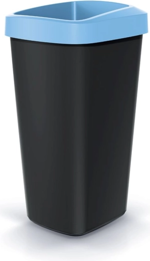 Prullenbak 25 l lichtblauw COMPACTA Q DROP
