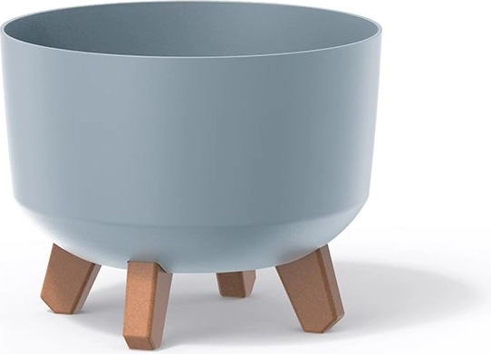 Bloempot Gracia Standard 20 cm – lichtgrijze plastic plantenhoes