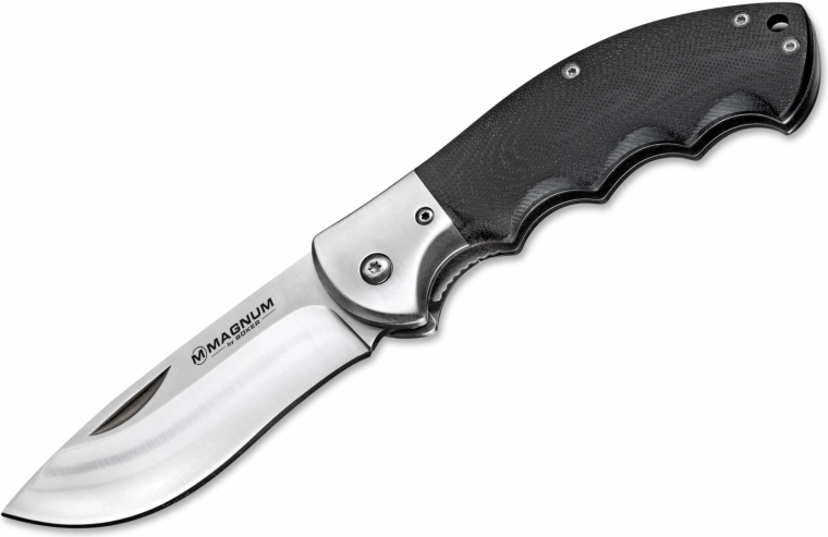 Magnum NW Skinner zak jachtmes 8,5 cm, zwart, G10