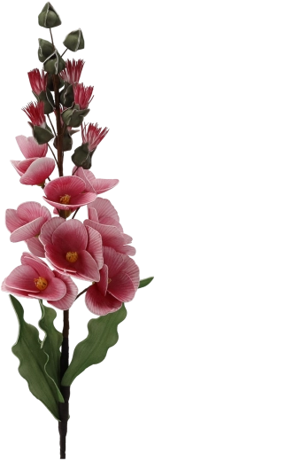 Decoratieve kunstgladiool 110 cm roze