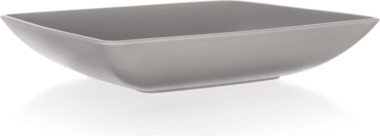 Diep vierkant bord 17,5 × 17,5 cm van plastic LATTE CULINARIA