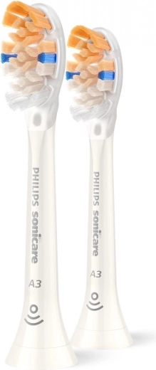 Philips Sonicare A3 Premium All‑in‑One vervangende opzetborstels, 2 stuks, wit