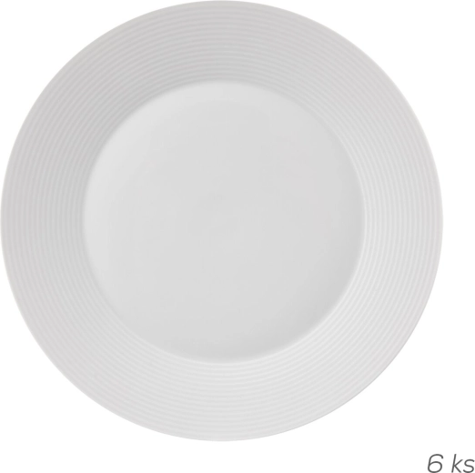 Diep bord Mona met lijndecor 27 cm, 6 stuks