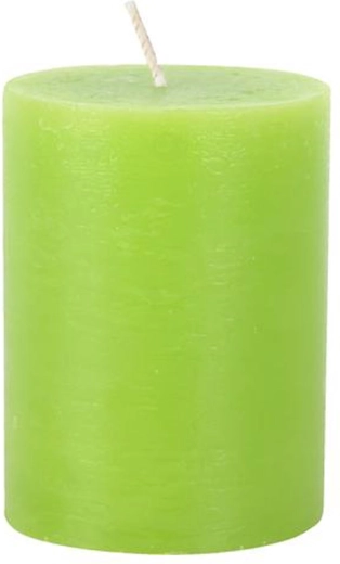 Rustieke kaars 10 cm groen PROVENCE