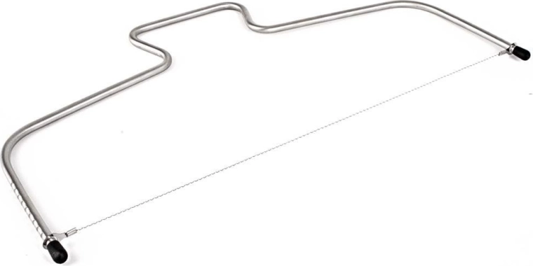RVS snijder met snaren voor taart en biscuit 33 cm