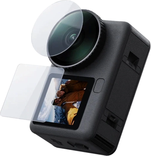 Telesin set gehard glas voor DJI Osmo Action 6 (lens en schermen)