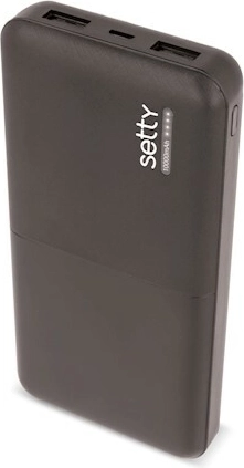 Setty powerbank 10000 mAh zwart