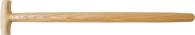 Houten T-handgreep voor aluminium scheppen 60 cm