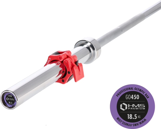 Olympische halterstang HMS PREMIUM GO450 220 cm, diameter 50 mm