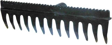 Hark met egaliseerlat 38,5 × 11 cm, 13 tanden, PA met glasvezel, zonder steel