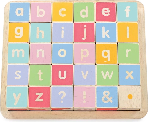 Houten educatieve ABC-blokken Le Toy Van