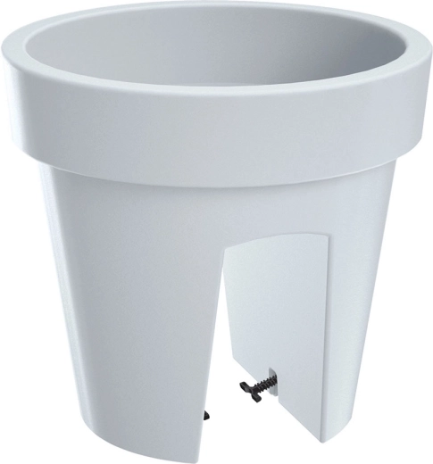 Lofly Railing balkonbloempot 24,5 cm wit
