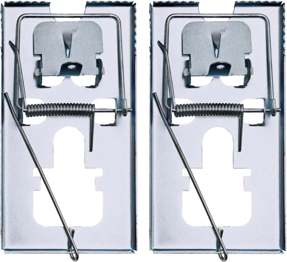 Houten muizenval, set van 2 stuks