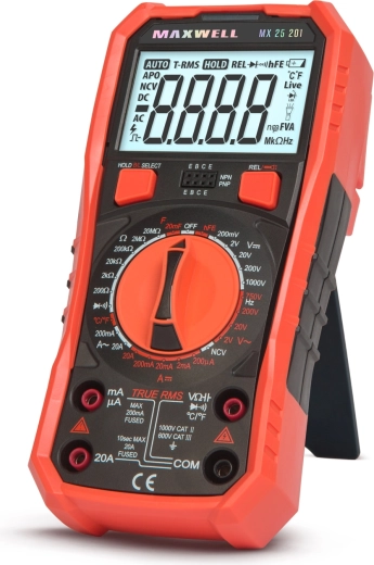 Digitale multimeter Maxwell True RMS met temperatuurmeting