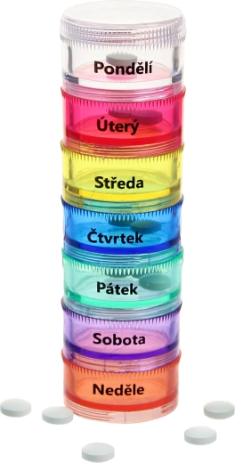 Pillenverdeler voor 7 dagen maandag–zondag