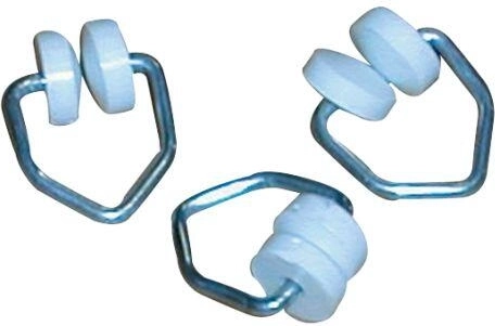 T-glijders voor gordijnen voor metalen rails (25 stuks)