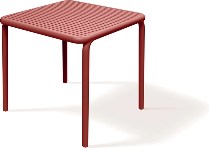 Ferne eettafel Brene 80 × 80 cm retro rood