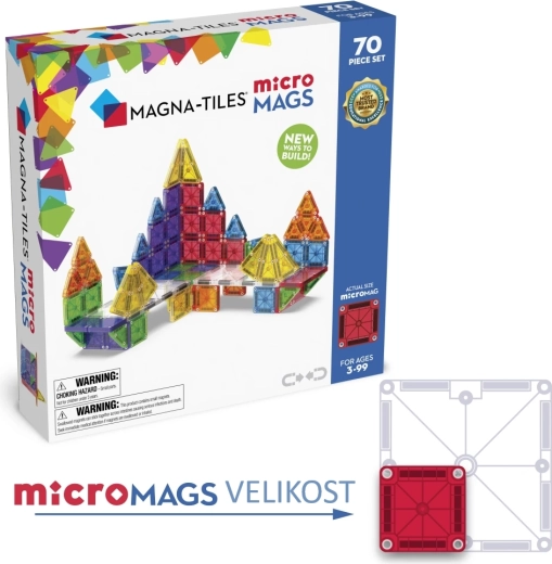 Magna-Tiles magnetische bouwset microMAGS 70 stuks