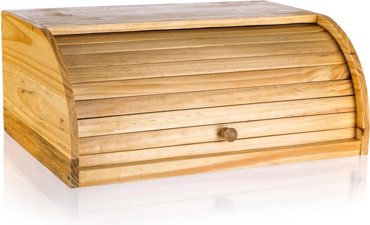 Houten broodtrommel van grenen 40 × 27,5 × 16,5 cm, licht