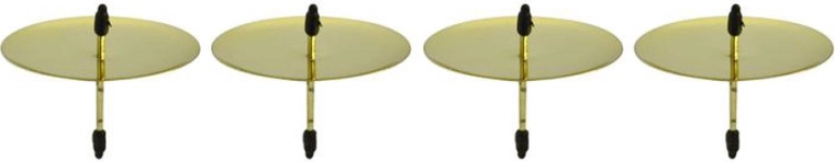 Kaarsenhouder voor een adventskrans, goud, 6 cm (4 stuks)