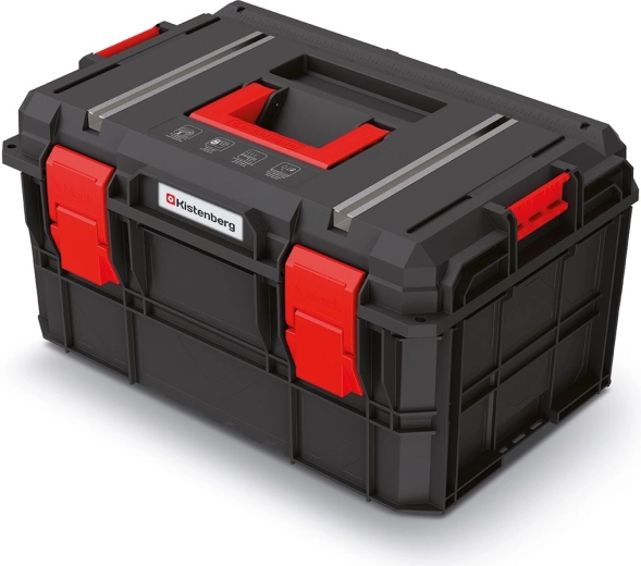 Gereedschapskoffer Kistenberg X BLOCK TECH, 546 × 380 × 307 mm, zwart