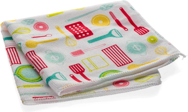 Microvezeldoek 40 × 40 cm met decor, 250 g/m²