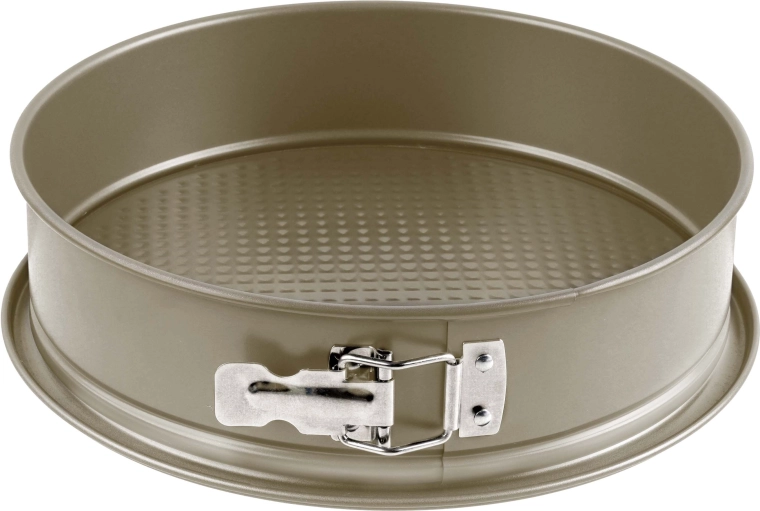 Kitchisimo taartvorm 28 cm van koolstofstaal, goudkleurig