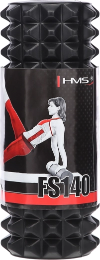 HMS massage-foamroller voor myofasciale ontspanning 33 cm, zwart