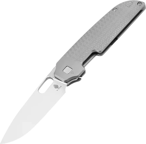 Kizer Varatas titanium zakmes 8,3 cm Stonewash, grijs