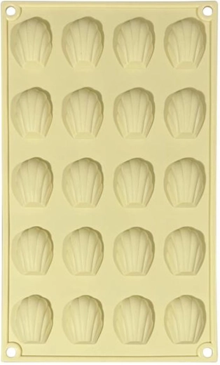 Siliconen vorm voor pracny, 20 stuks, crème